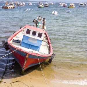 Barca nel Porto di Arosa