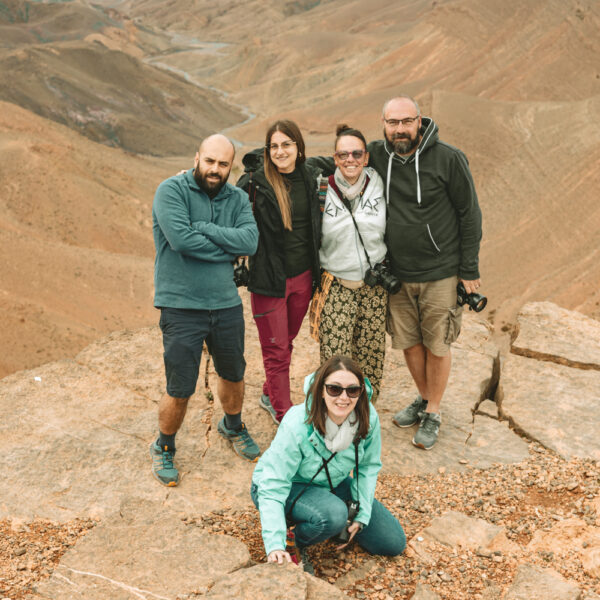 Gruppo in cima al valico a 2600 mslm